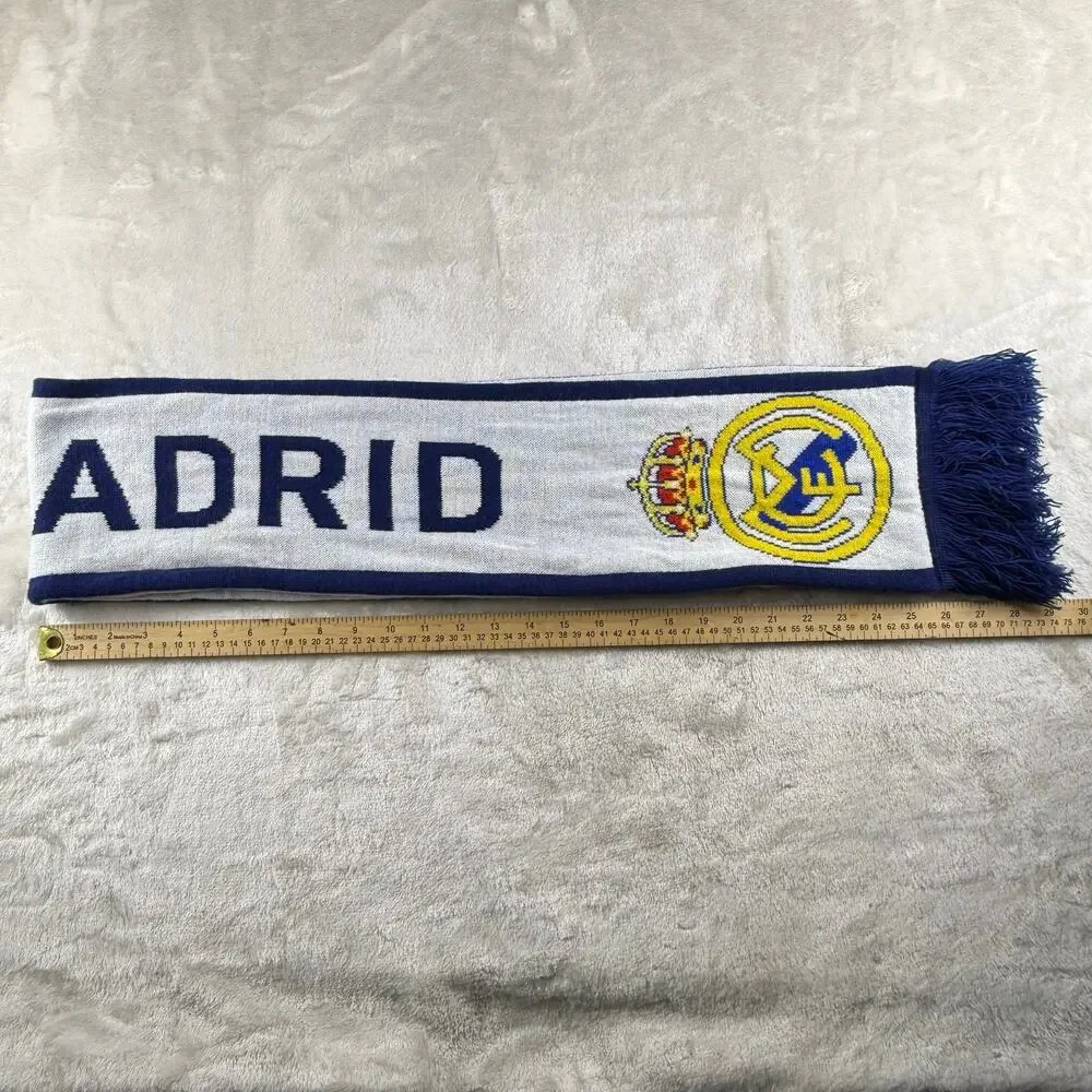 Adidas Real Madrid Scarf Unisex Blue / White Soccer Football Club